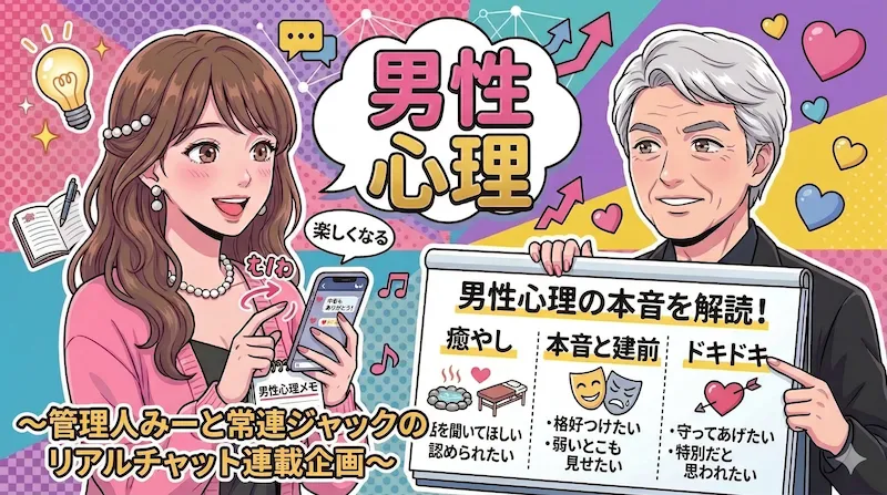 男性客の本音と心理を暴露｜課金・リピートを引き出す「禁断の答え合わせ」