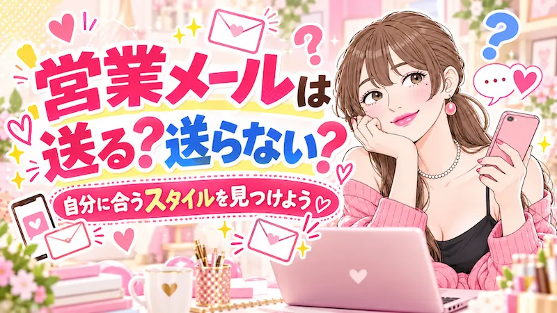 営業メールは送る?送らない?自分に合うスタイルを見つけよう