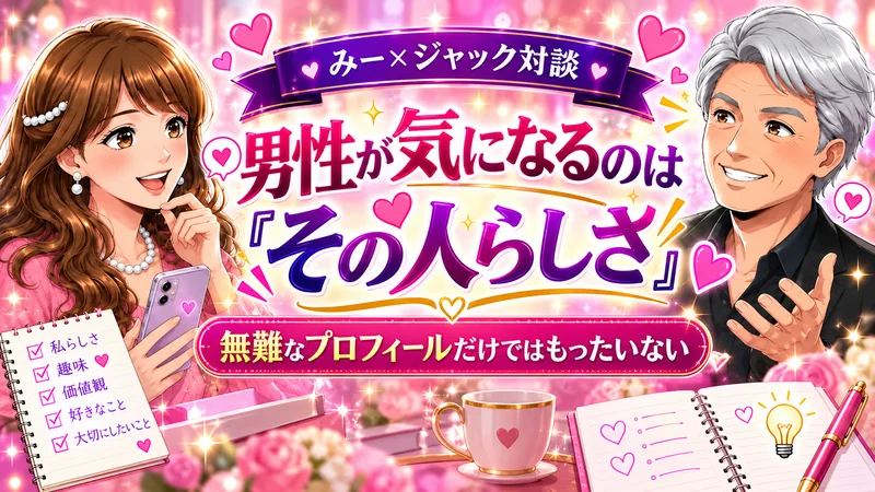 男性が気になるのはその人らしさ
