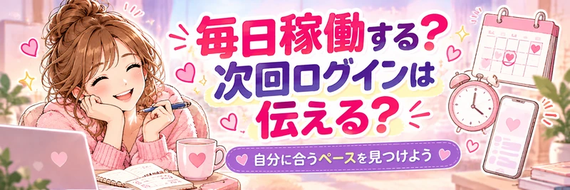 第6回歩き方ライブトーク:毎日稼働するか、次回ログインを伝えるか